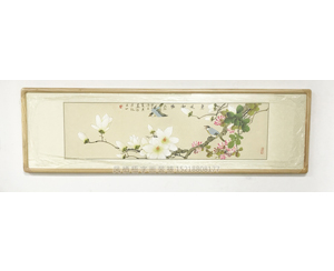 四尺对开写意花鸟国画《惠风和畅》 