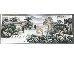 小六尺山水画