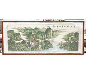 山水国画装裱画框