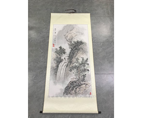 广州山水国画装裱卷轴