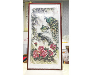 花鸟国画装裱画框   