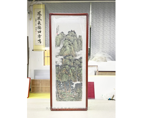 竖幅山水画装裱画框