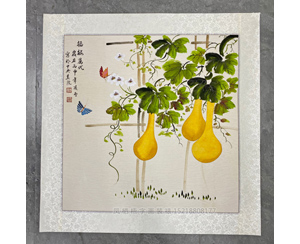 四尺斗方 凌雪老师花鸟画 裱片