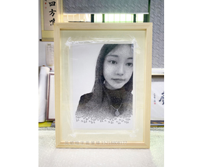人姓名画人像 现代装裱